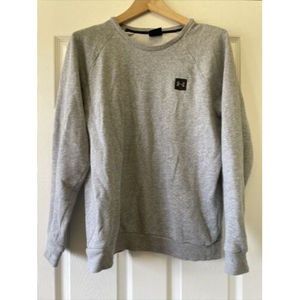 Under Armour Gray Hustle Fleece Sweatshirt Men's Size Medium